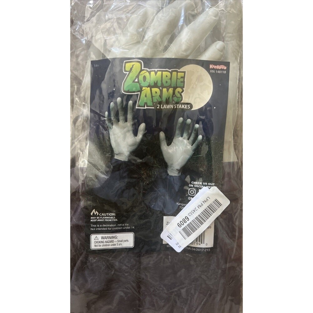 Kangaroo Zombie Hands Arms (2) Halloween Lawn Yard Stakes Party Decoration